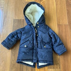 Crewcuts navy parka